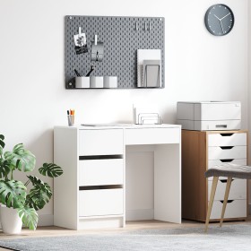 Escritorio Blanco MDF Mediano Almacenamiento Rectangular von , Schreibtische - Ref: Foro24-869490, Preis: 95,89 €, Rabatt: %