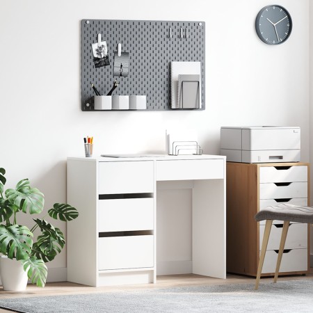 Escritorio Blanco MDF Mediano Almacenamiento Rectangular von , Schreibtische - Ref: Foro24-869490, Preis: 95,89 €, Rabatt: %