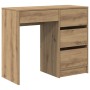 Escritorio Marrón Roble Artesanal Madera Elaborada Compacto
