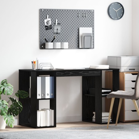 Escritorio Computadora Roble Negro Roble Negro MDF Mediano | Foro24.es | Tu tienda online para hogar, jardín y más Foro24.es