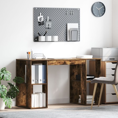 Escritorio Marrón Roble Ahumado Madera Maciza Mediano | Foro24.es | Tu tienda online para hogar, jardín y más Foro24.es