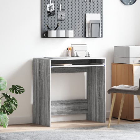 Escritorio Compacto Gris Sonoma Madera Resistente Compacto Simple | Foro24.es | Tu tienda online para hogar, jardín y más Foro24.es