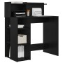 Escritorio con Almacenamiento Roble Negro 90x48x101.5 cm Madera elaborada by , Desks - Ref: Foro24-869523, Price: 96,30 €, Di...