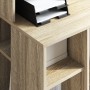 Escritorio con Almacenamiento Roble Sonoma 90x48x101.5 cm Madera Fabricada by , Desks - Ref: Foro24-869524, Price: 91,22 €, D...