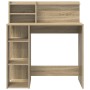 Escritorio con Almacenamiento Roble Sonoma 90x48x101.5 cm Madera Fabricada by , Desks - Ref: Foro24-869524, Price: 91,22 €, D...