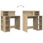 Escritorio con Almacenamiento Roble Sonoma 90x48x101.5 cm Madera Fabricada by , Desks - Ref: Foro24-869524, Price: 91,22 €, D...
