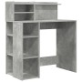 Escritorio con Almacenamiento Gris Concreto 90x48x101.5 cm Madera elaborada | Foro24.es | Tu tienda online para hogar, jardín y más Foro24.es