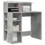 Escritorio con Almacenamiento Gris Concreto 90x48x101.5 cm Madera elaborada | Foro24.es | Tu tienda online para hogar, jardín y más Foro24.es