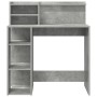 Escritorio con Almacenamiento Gris Concreto 90x48x101.5 cm Madera elaborada | Foro24.es | Tu tienda online para hogar, jardín y más Foro24.es