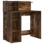 Escritorio con Almacenamiento Roble Ahumado 90x48x101.5 cm Madera Elaborada von , Schreibtische - Ref: Foro24-869526, Preis: ...