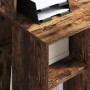 Escritorio con Almacenamiento Roble Ahumado 90x48x101.5 cm Madera Elaborada von , Schreibtische - Ref: Foro24-869526, Preis: ...
