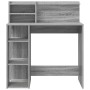 Escritorio con almacenamiento Gris Sonoma 90x48x101.5 cm Madera Elaborada von , Schreibtische - Ref: Foro24-869527, Preis: 93...