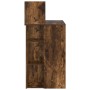 Escritorio con Almacenamiento Roble Ahumado 90x48x101.5 cm Madera Elaborada von , Schreibtische - Ref: Foro24-869526, Preis: ...