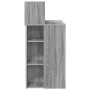 Escritorio con almacenamiento Gris Sonoma 90x48x101.5 cm Madera Elaborada von , Schreibtische - Ref: Foro24-869527, Preis: 93...