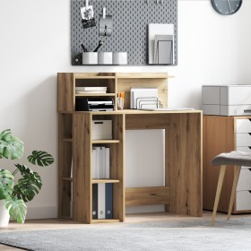 Escritorio con Almacenamiento Roble Artesanal 90x48x101.5 cm Madera Elaborada von , Schreibtische - Ref: Foro24-869529, Preis...