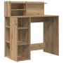 Escritorio con Almacenamiento Roble Artesanal 90x48x101.5 cm Madera Elaborada von , Schreibtische - Ref: Foro24-869529, Preis...