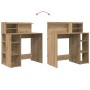 Escritorio con Almacenamiento Roble Artesanal 90x48x101.5 cm Madera Elaborada von , Schreibtische - Ref: Foro24-869529, Preis...