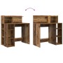 Escritorio con Almacenamiento Madera Antigua 90x48x101.5 cm Madera Ingenierada von , Schreibtische - Ref: Foro24-869528, Prei...