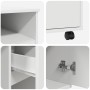Escritorio Blanco con Cajones Blanco MDF, Tablero de partículas | Foro24.es | Tu tienda online para hogar, jardín y más Foro24.es