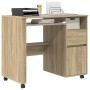 Escritorio de Roble Sonoma Roble Sonoma Madera Mediano | Foro24.es | Tu tienda online para hogar, jardín y más Foro24.es