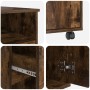 Escritorio Marrón Roble Ahumado Madera Elaborada Compacto Cajones von , Schreibtische - Ref: Foro24-869534, Preis: 103,59 €, ...