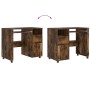 Escritorio Marrón Roble Ahumado Madera Elaborada Compacto Cajones von , Schreibtische - Ref: Foro24-869534, Preis: 103,59 €, ...