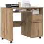 Escritorio de Computadora de Roble Artesanal Madera de ingeniería | Foro24.es | Tu tienda online para hogar, jardín y más Foro24.es