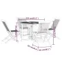 Folding garden dining set 5 pieces solid teak wood by vidaXL, Garden sets - Ref: Foro24-3096571, Price: 437,62 €, Discount: %