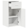 Armario Blanco MDF Compacto Almacenamiento Minimalista Cajones by , Sideboards - Ref: Foro24-869546, Price: 63,53 €, Discount: %