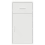 Armario Blanco MDF Compacto Almacenamiento Minimalista Cajones by , Sideboards - Ref: Foro24-869546, Price: 63,53 €, Discount: %