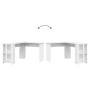 Escritorio Blanco de Esquina Blanco Madera Elaborada Grande by , Desks - Ref: Foro24-869554, Price: 91,44 €, Discount: %