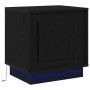 Cabinete de Noche con Luces LED Roble Negro 44x34,5x45 cm | Foro24.es | Tu tienda online para hogar, jardín y más Foro24.es