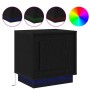 Mesitas de Noche con Luces LED 2 pcs Negro Roble 44x34,5x45 cm | Foro24.es | Tu tienda online para hogar, jardín y más Foro24.es