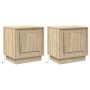 Cajones de Noche con Luces LED 2 pcs Roble Sonoma 44x34,5x45 cm | Foro24.es | Tu tienda online para hogar, jardín y más Foro24.es