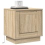 Cajones de Noche con Luces LED 2 pcs Roble Sonoma 44x34,5x45 cm | Foro24.es | Tu tienda online para hogar, jardín y más Foro24.es