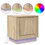 Cajones de Noche con Luces LED 2 pcs Roble Sonoma 44x34,5x45 cm | Foro24.es | Tu tienda online para hogar, jardín y más Foro24.es