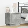 Mesa de noche con luces LED color gris concreto 44x34,5x45 cm | Foro24.es | Tu tienda online para hogar, jardín y más Foro24.es