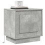 Mesa de noche con luces LED color gris concreto 44x34,5x45 cm | Foro24.es | Tu tienda online para hogar, jardín y más Foro24.es