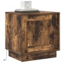 Mesita de Noche con Luces LED Roble Ahumado 44x34,5x45 cm | Foro24.es | Tu tienda online para hogar, jardín y más Foro24.es