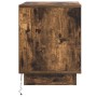 Mesita de Noche con Luces LED Roble Ahumado 44x34,5x45 cm | Foro24.es | Tu tienda online para hogar, jardín y más Foro24.es