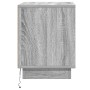 Mesita de Noche con Luces LED Gris Sonoma 44x34,5x45 cm | Foro24.es | Tu tienda online para hogar, jardín y más Foro24.es