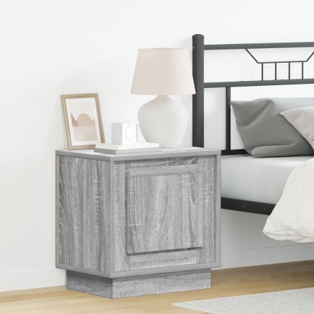 Gabinetes de Noche con Luces LED 2 pcs Gris Sonoma 44x34,5x45 cm | Foro24.es | Tu tienda online para hogar, jardín y más Foro24.es