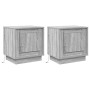 Gabinetes de Noche con Luces LED 2 pcs Gris Sonoma 44x34,5x45 cm | Foro24.es | Tu tienda online para hogar, jardín y más Foro24.es