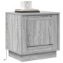 Gabinetes de Noche con Luces LED 2 pcs Gris Sonoma 44x34,5x45 cm | Foro24.es | Tu tienda online para hogar, jardín y más Foro24.es