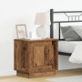 Mesita de Noche con Luces LED Madera Vieja 44x34,5x45 cm | Foro24.es | Tu tienda online para hogar, jardín y más Foro24.es