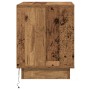 Mesita de Noche con Luces LED Madera Vieja 44x34,5x45 cm | Foro24.es | Tu tienda online para hogar, jardín y más Foro24.es