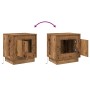 Mesita de Noche con Luces LED Madera Vieja 44x34,5x45 cm | Foro24.es | Tu tienda online para hogar, jardín y más Foro24.es
