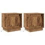 Mesitas de Noche con Luces LED 2 pcs Madera Vieja 44x34,5x45 cm | Foro24.es | Tu tienda online para hogar, jardín y más Foro24.es