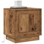Mesitas de Noche con Luces LED 2 pcs Madera Vieja 44x34,5x45 cm | Foro24.es | Tu tienda online para hogar, jardín y más Foro24.es