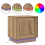 Cabinete de Noche con Luces LED Roble Artesano 44x34,5x45 cm | Foro24.es | Tu tienda online para hogar, jardín y más Foro24.es